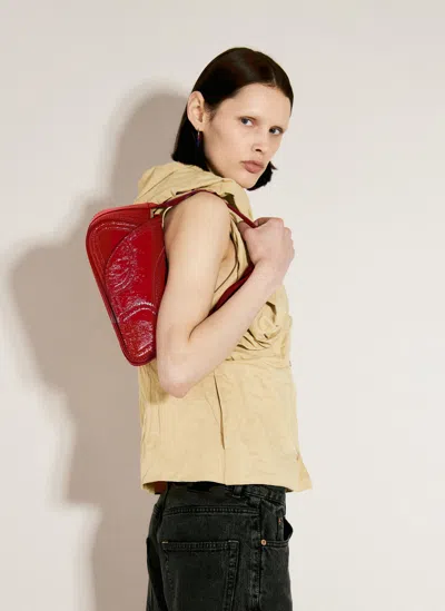 Kiko Kostadinov Trivia Leather Bag In Red