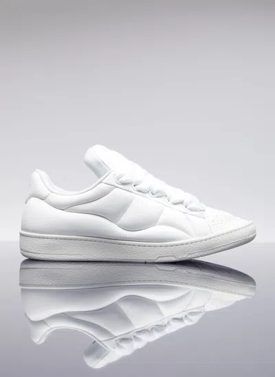 Lanvin Curb Xl Low Top Sneakers In White