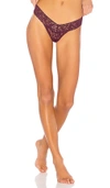 HANKY PANKY LOW RISE THONG IN WINE.,4911