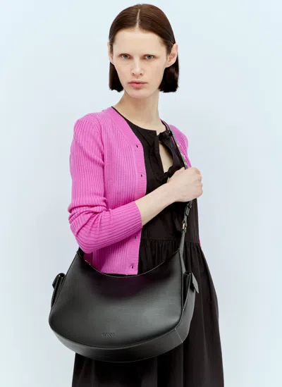 Ganni Swing Shoulder Bag In Black