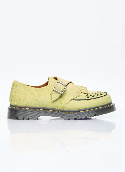 Dr. Martens' The Ramsey Monk Kiltie Creeper Shoes In Green