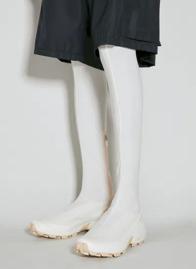 Mm6 Maison Margiela X Salomon Men Thigh High Boots In White