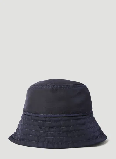 Dries Van Noten Dropped Brim Bucket Hat In Blue