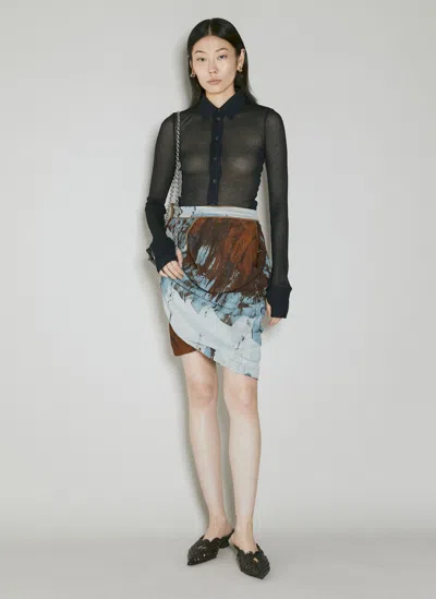 Vivienne Westwood Shrunken Skirt In Brown