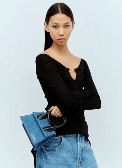 Jacquemus Le Chiquito Moyen Handbag In Blue