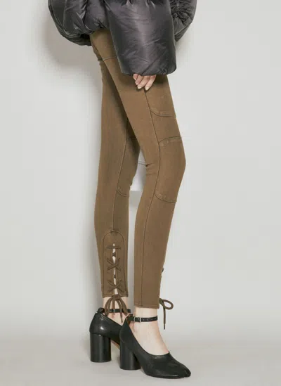 Entire Studios Football Leggings In Green