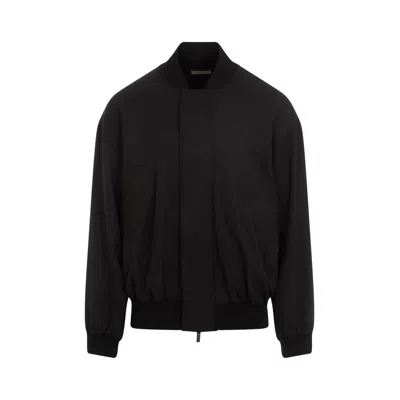 Fear Of God Wool-blend Bomber Jacket In Black