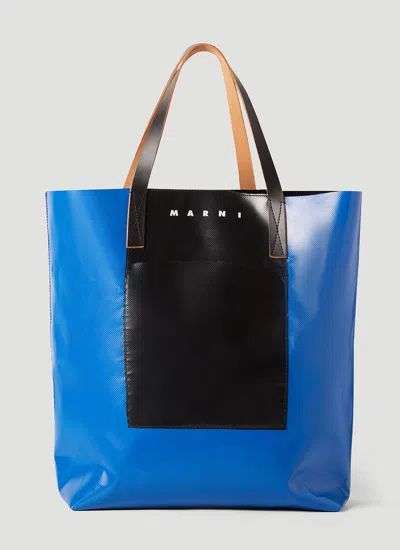 Marni Tribeca Shopping Bag In Multicolour