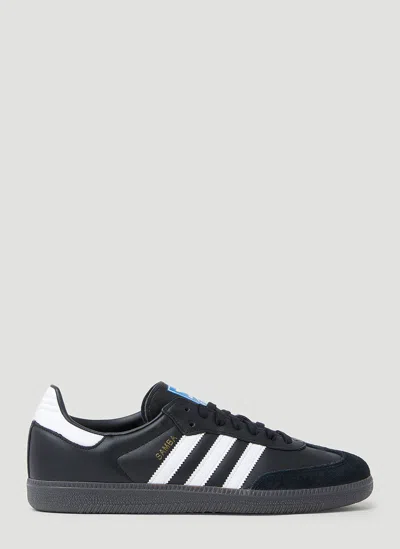 Adidas Originals Samba Leather Sneakers In Black