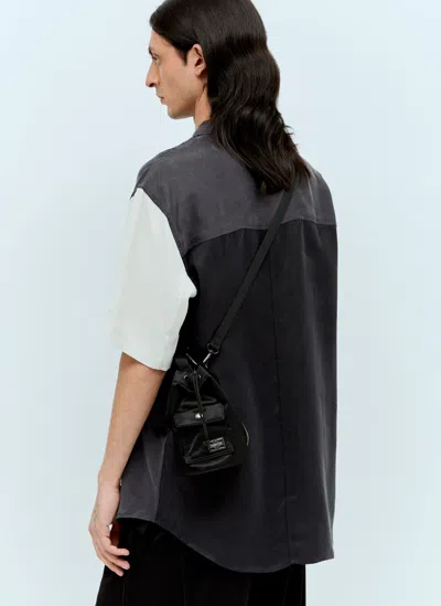 Porter-yoshida & Co Mini Howl Bonsac Messenger Bag In Black