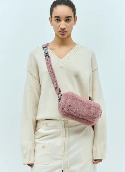 Max Mara Women Small Teddy Shoulder Bag In Pink