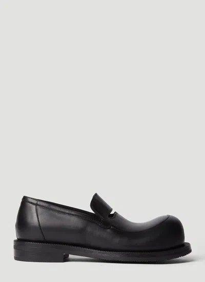 Martine Rose Bulb-toe Leather Loafers In Black