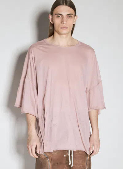 Rick Owens Tommy Crewneck T-shirt In Pink
