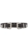 B-low The Belt Bri Bri Western Belt In Black & Silver