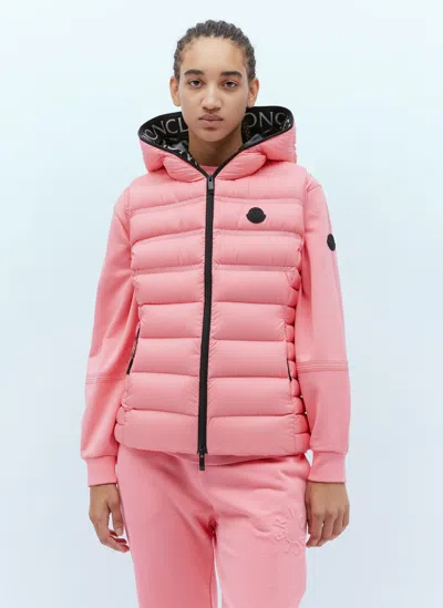 Moncler Aliterse Quilted Shell Down Waistcoat In Pink