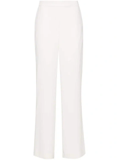 P.a.r.o.s.h Crepe-texture Flared Trousers In White