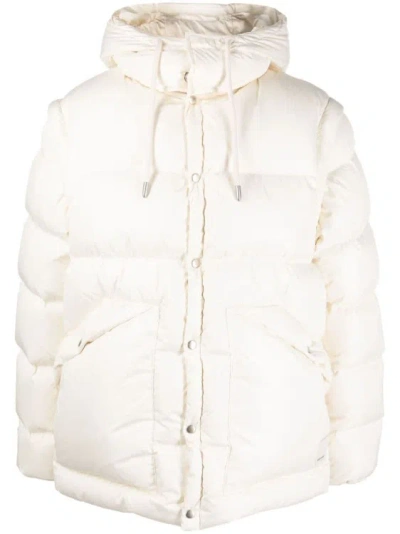 Emporio Armani Hooded Padded Jacket In White