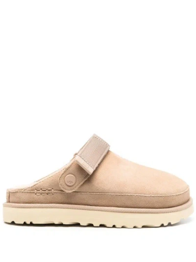 Ugg Goldenstar Suede Clogs In Brown