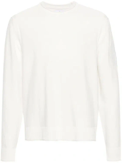 Stone Island Organic Cotton Sweater In White