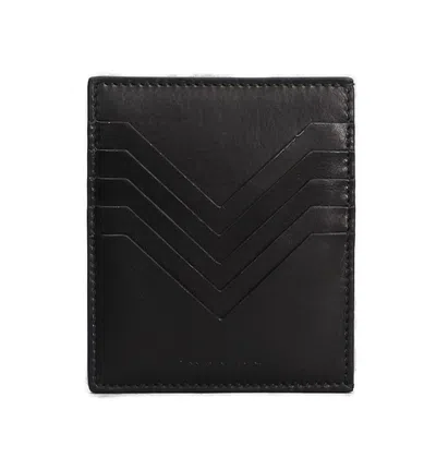 Rick Owens Logo-debossed Leather Cardholder In Black
