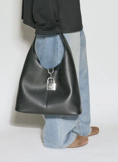 Balenciaga Women Locker Medium North-south Hobo Bag In Black