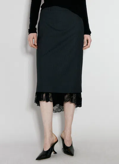 Balenciaga Lingerie Skirt In Grey