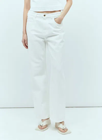 Chloé Straight-leg Jeans In White