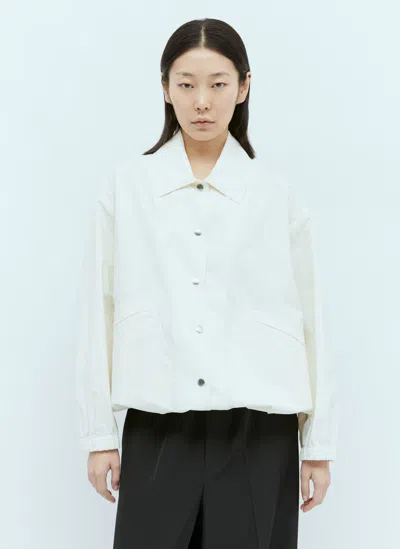 Jil Sander Blouson Shirt In Cream