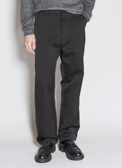 Prada Silk And Cotton Pants In Black