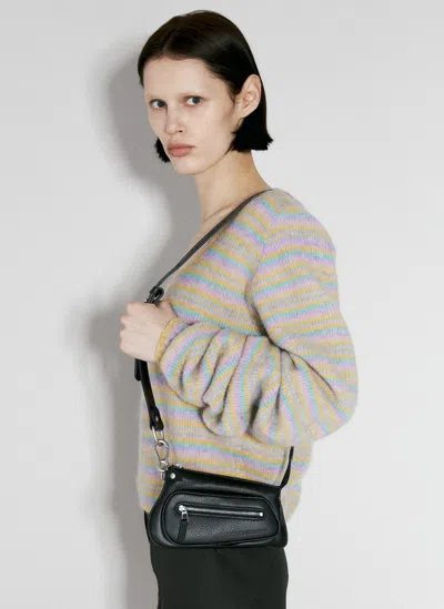 Kiko Kostadinov Amlen Leather Shoulder Bag In Black