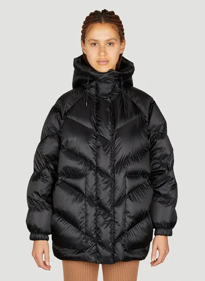 Moncler Douro Hooded Appliquéd Quilted Shell Down Jacket In Black