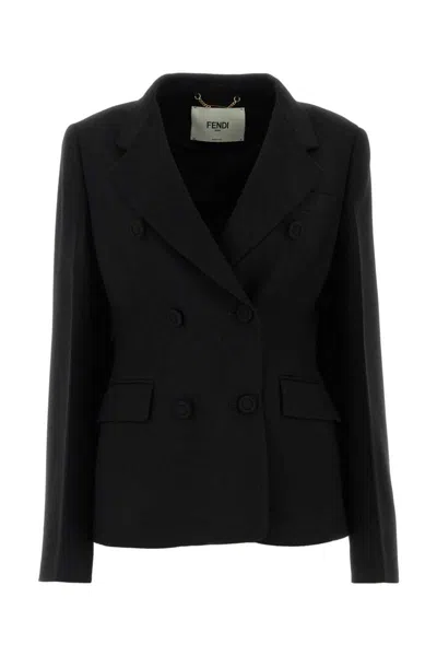 Fendi Jackets And Vests In Black