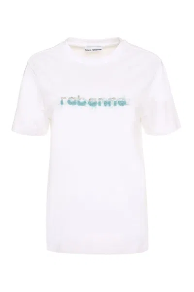 Rabanne Cotton Crew-neck T-shirt In White