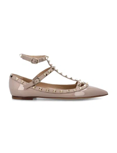 Valentino Garavani Flat Shoes In Poudre