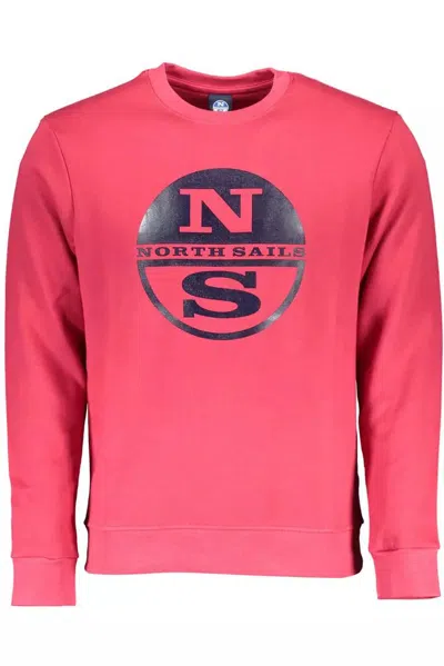 North Sails Pink Cotton Jumper In Red