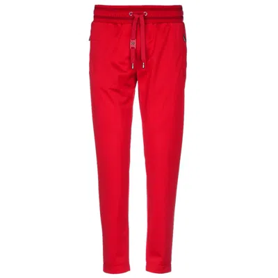 Dolce & Gabbana Pink Polyester Jeans & Pant In Red