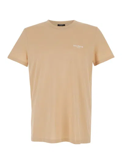 Balmain T-shirt In Beige