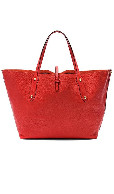 Annabel Ingall Isabella Large Leather Tote In Red