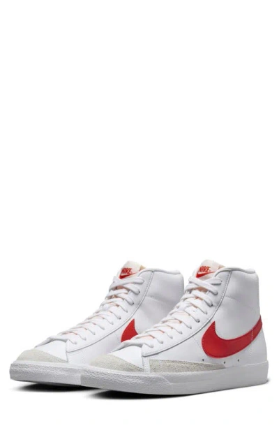Nike Blazer Mid Vintage '77 Vintage Bq6806-122 Men's White Sneaker Shoes Jn507