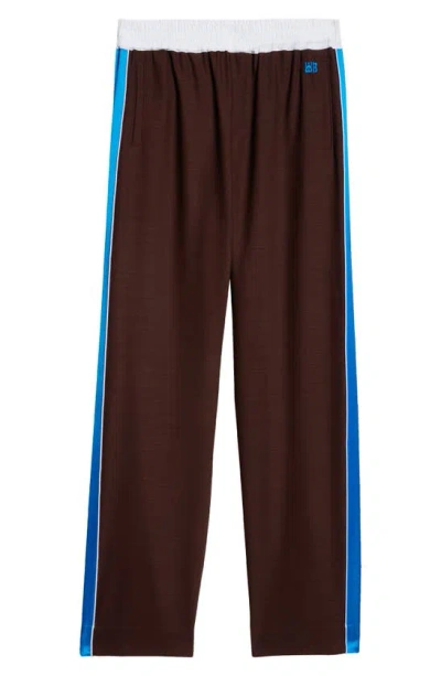 Wales Bonner Trousers In Patterned Brown