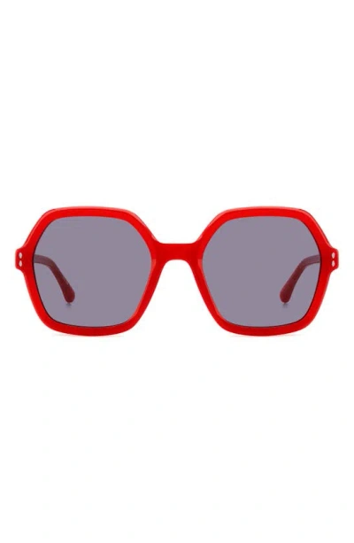 Isabel Marant Women's Im 0152/s Geometric Sunglasses In Red