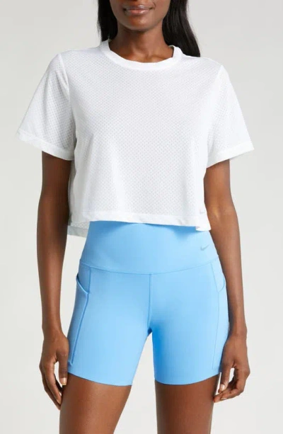 Nike Women's One Classic Breathe Dri-fit Short-sleeve Top In White