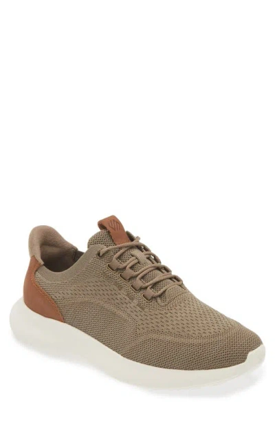 Johnston & Murphy Men's Amherst 2.0 Knit Plain Toe Sneakers In Taupe Heathered Knit