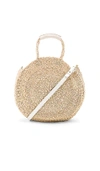 Clare V Petite Alice Straw Bag - Ivory In Natural