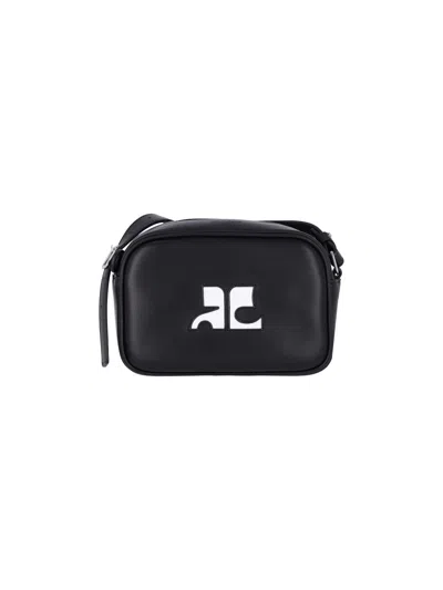 Courrèges Reedition Camera Bag In Black  