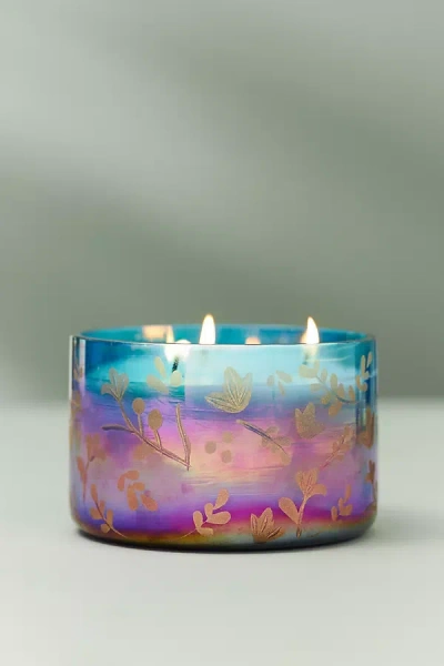 By Anthropologie Caldera Floral Peony Blush Glass Candle In Multi