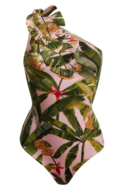 Farm Rio Women's Banana Leaves One-piece Swimsuit In Banana Leaf