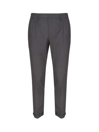 Dondup Virgin Wool Trousers In Grey