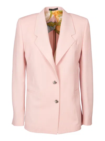 Paul Smith Single-breasted Blazer In Pink
