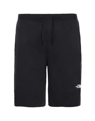 The North Face Logo Printed Drawstring Shorts In Black